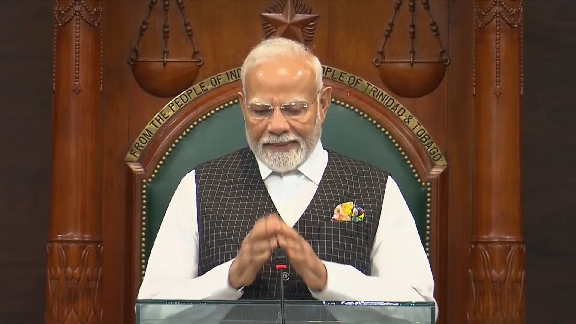 PM Modi addresses Joint Session of the Parliament of Trinidad & Tobago